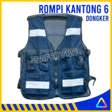 Rompi Jaring 6 Kantong Dongker