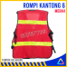 Rompi Jaring 6 Kantong Merah